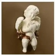 22x10x32 CM Милый Амура любовь ангел статуя 3D Настенный фон Фреска скульптура колофоны ремесла домашний декор для гостиной L3247 - Цвет: 22x10x32 CM