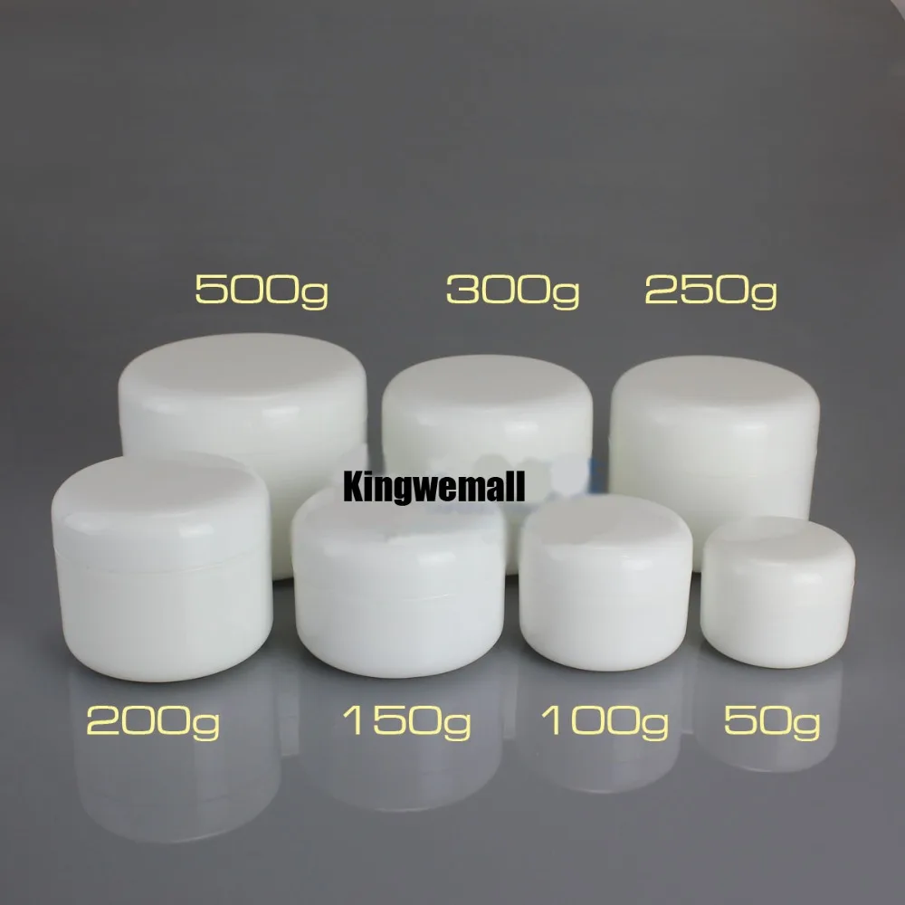 

300pcs/lot WHITE 100ml cream jar, cosmetic container, 100g plastic bottle,display bottle,Mask Jar cosmetic packaging