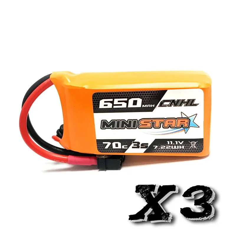 Cnhl Mini Star серии lipo Батарея 11.1 В 650 мАч 3 S 70c (макс. 140c) С xt30u плагин RC Батареи для