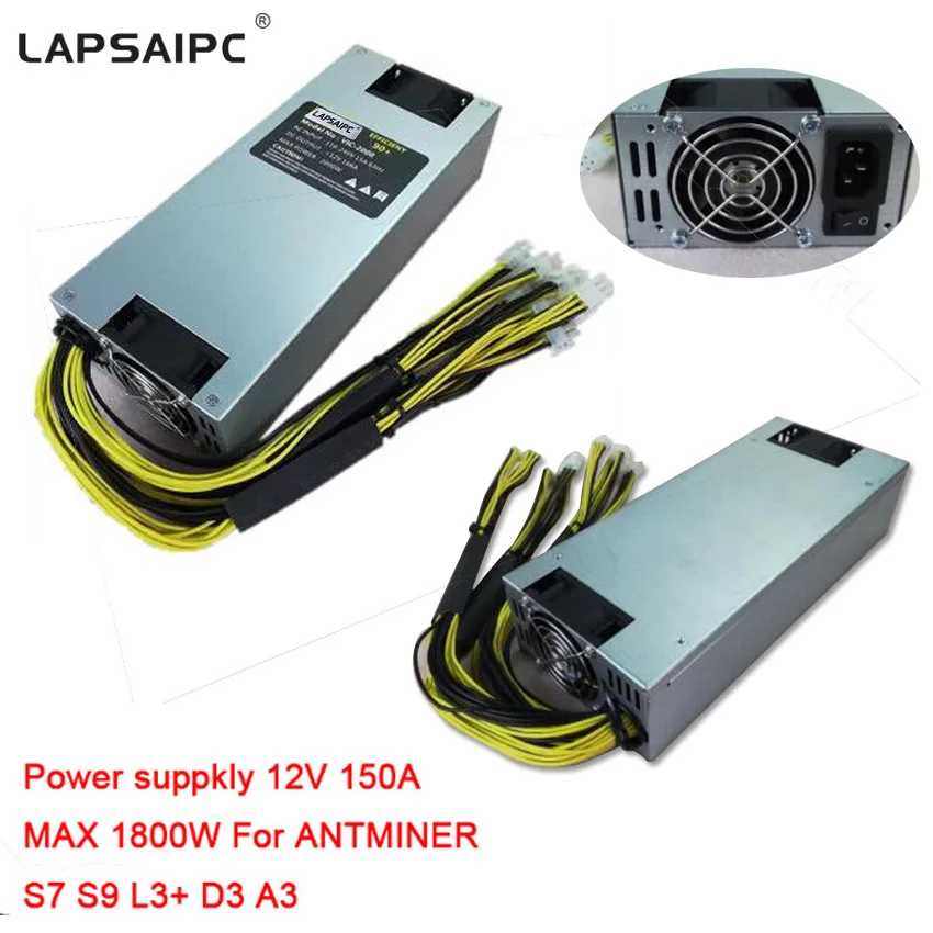 Lapsaipc 1800 , . 176 , 12 , 264-  DASH ANTMINER S7 S9 L3 + D3 A3 Baikal X10 Giant B