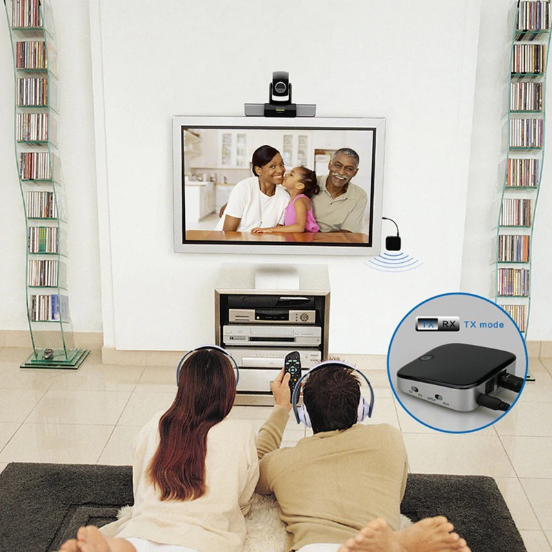 Bluetooth передатчик приемник Беспроводной аудио адаптер с оптический Toslink/SPDIF + 3.5 мм