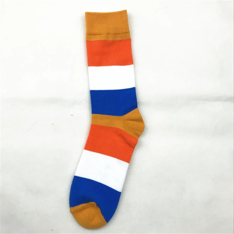 OKOUFEN 2019 Hot Sale Casual Men Socks New fashion design Plaid Colorful happy Business Party Dress Cotton Man | Мужская одежда