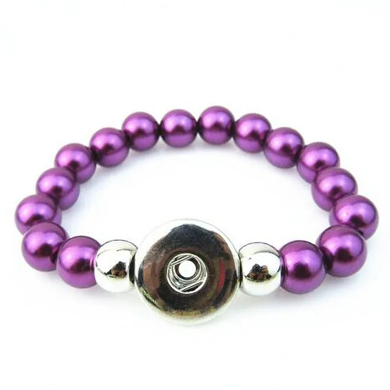 Горячее надувательство 10 шт./лот Фиолетовый Имитация жемчуга КНОПКИ 18 мм ручной