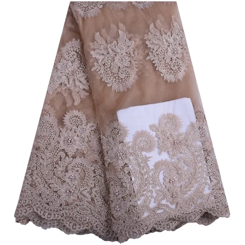 Нигерийская сетчатая кружевная ткань для свадьбы африканская французская