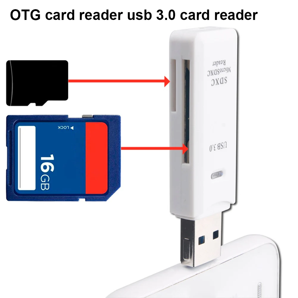 Адаптер для чтения карт памяти SD USB 3 0 высокая скорость прочный Micro SDXC TF Новое