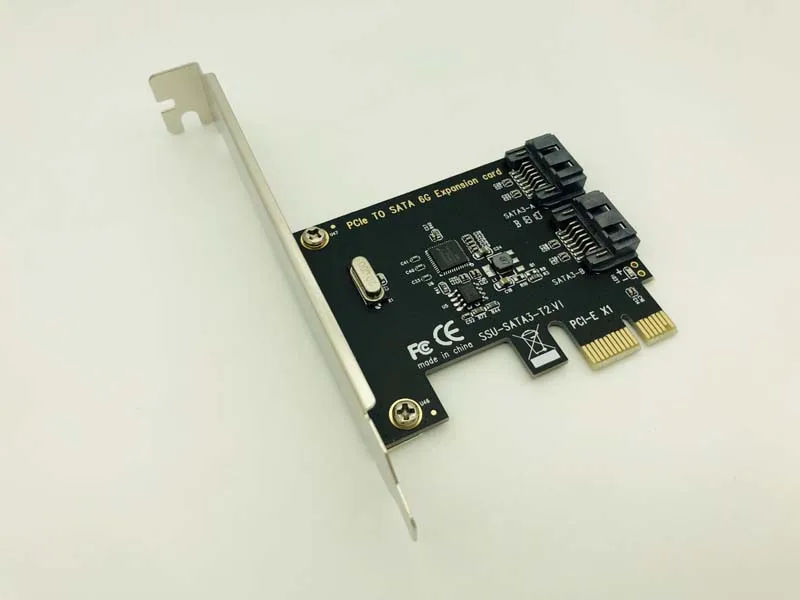 H1111Z Плата расширения PCI E SATA 1X 4X 8X 16X карты Express 3 0 2 Порты и разъёмы III 6 Гбит/с платы