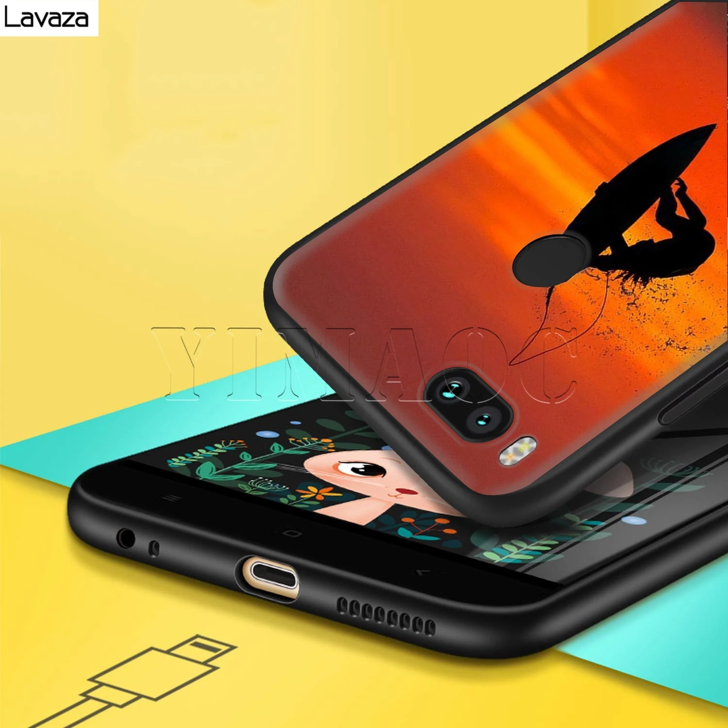 Lavaza Surfing sunset sea Case for Xiaomi Redmi Note 4A 4X 5 5A 6 6A 7 S2 Pro Go Prime Plus |
