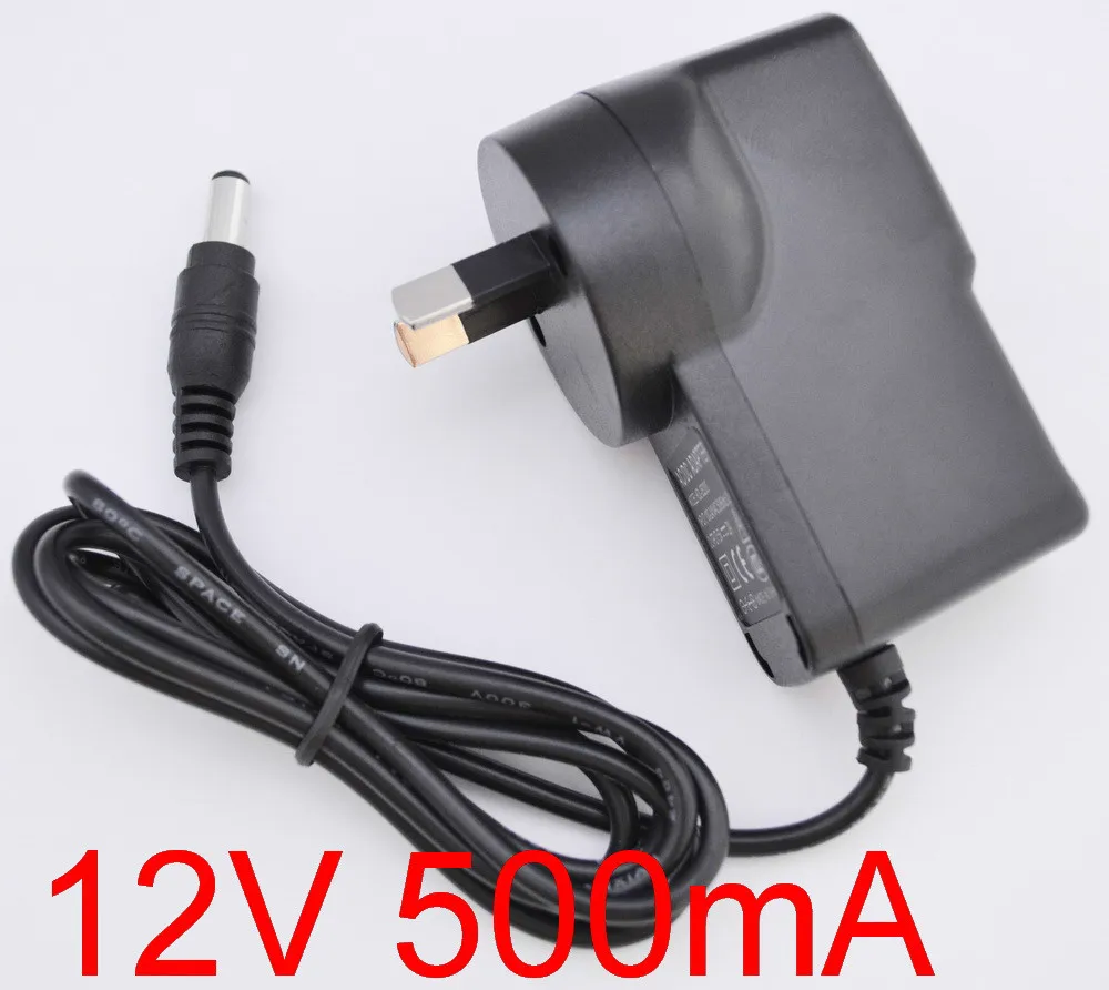 1 шт. 12V500mA AC 100В 240В адаптер преобразователя DC 12 В 0.5A 500мА источник Питания AU 2