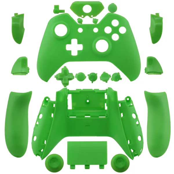 Зеленый Для Xbox one Полный Корпус чехол матовый цвет замена контроллер пользовательский чехол Hoursing Shell для Xbox One X1 - Цвет: Зеленый