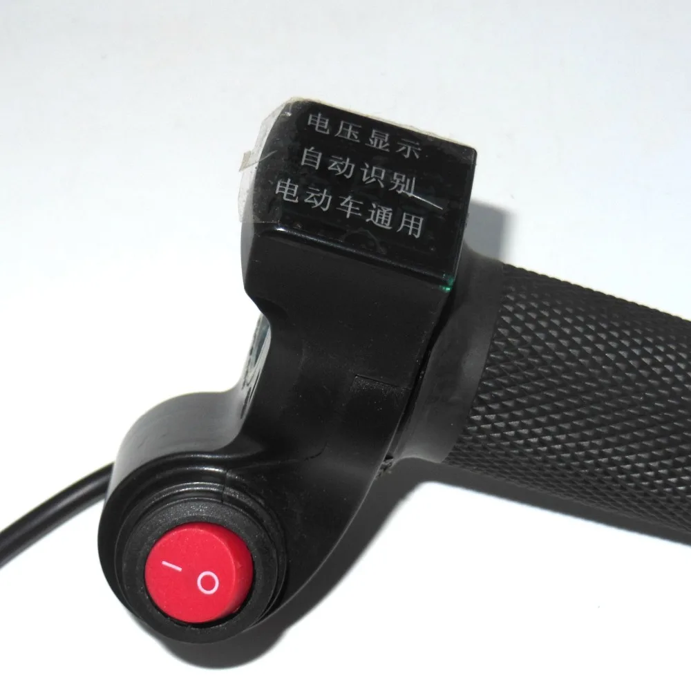 12-84V E-Bike Electric Scooter Throttle Handle with 2 Speed and Digital Voltage Indicato | Bicycle Accessories