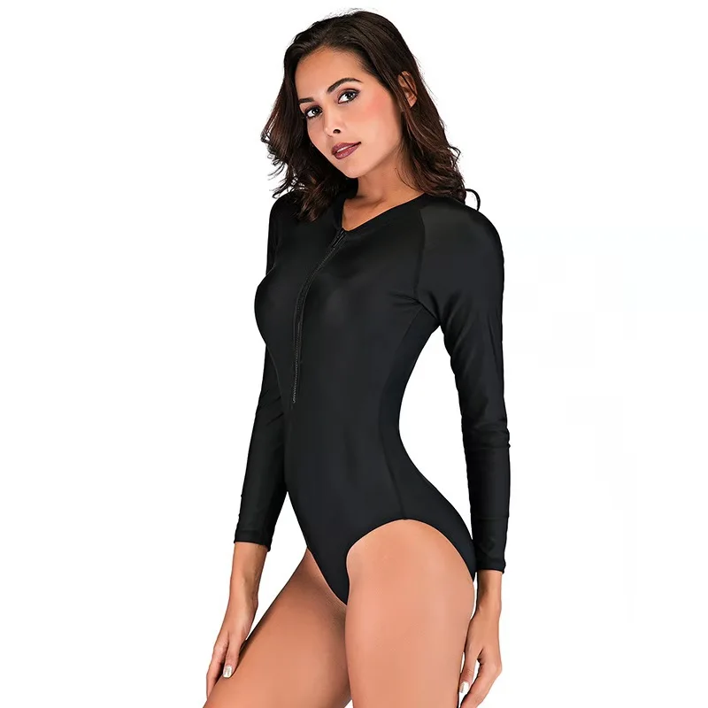 Новинка 2019 Цельный купальник Maillot De Bain с длинными рукавами одежда для серфинга