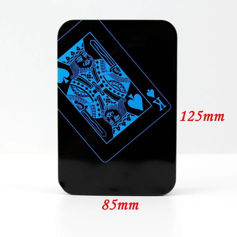 Водонепроницаемый черный игральные карты пластиковый набор для покера палуба