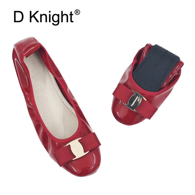 

Brand New Women Flats Loafers Genuine Leather Comfortable Pregnant Women Shoes Metal Bowknot Soft Ballet Flats Female Sneakers