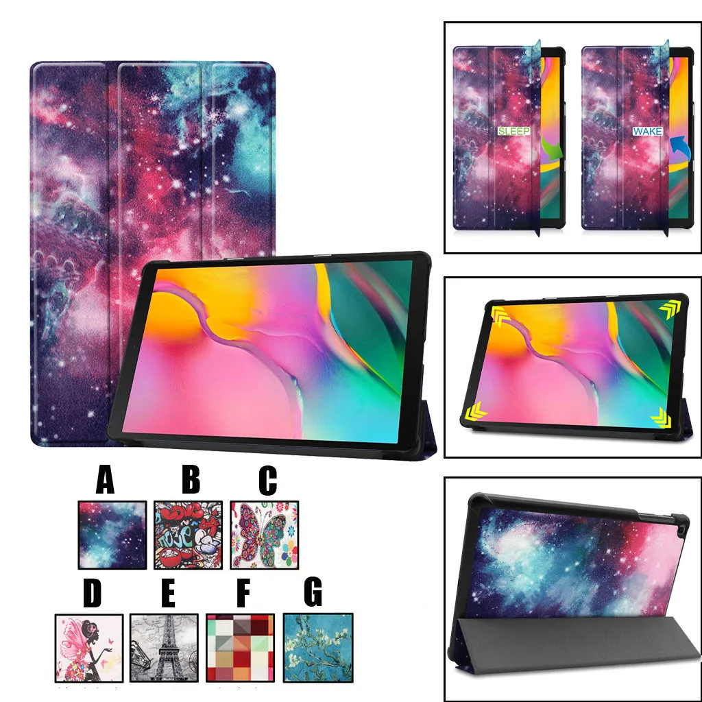 Чехол для планшета Mosunx Samsung Galaxy Tab A 10 1 (2019) SM T515/SM T510 с рисунком трехслойный чехол 425