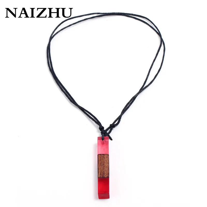 Деревянные полимерные ожерелья для женщин и мужчин ручная работа винтажная