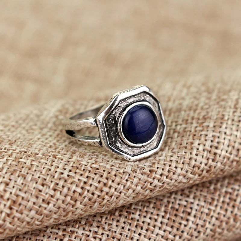 

dongsheng jewelry Men Ring The Vampire Diaries Originals Family Royal Blue Crystal Rings for Women anillos