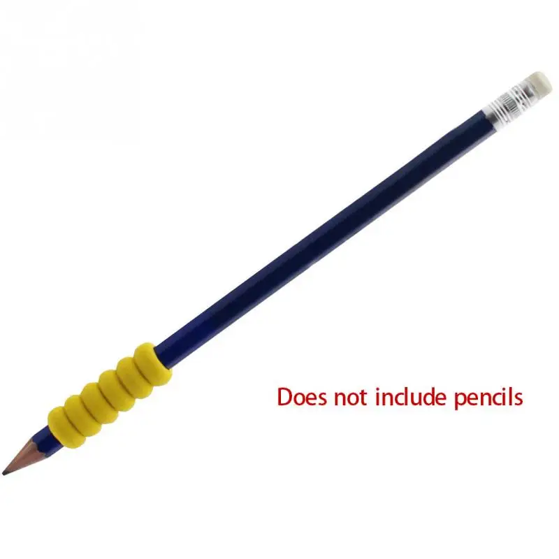 10 pcs Ridged Protection Cap Pen Pencil Hand Soft Foam Calligraphy Childrens School Stationery |