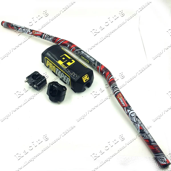 Pro Taper Fat Bar 1 1/8 &quotЧерный Металлический Набор Mulisha Dirt Bike MotorCross Mad Racing руль 810 мм