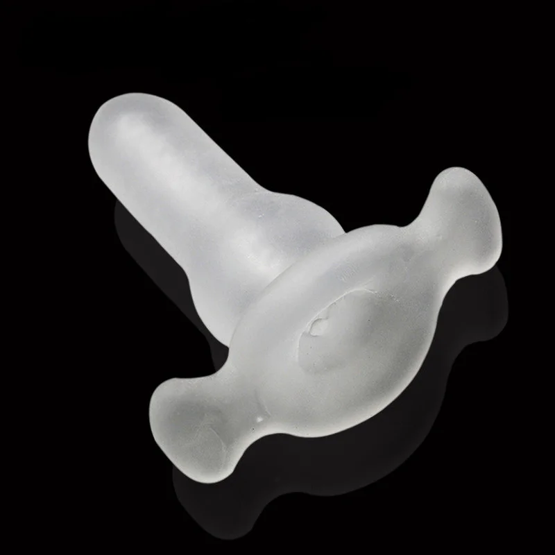 Hot Silicone Hollow Anal Plug Dildo Sleeve Penis Anus Stimulation Butt Plugs Prostata Dick Massage Male Masturbator Sex Products | Красота и