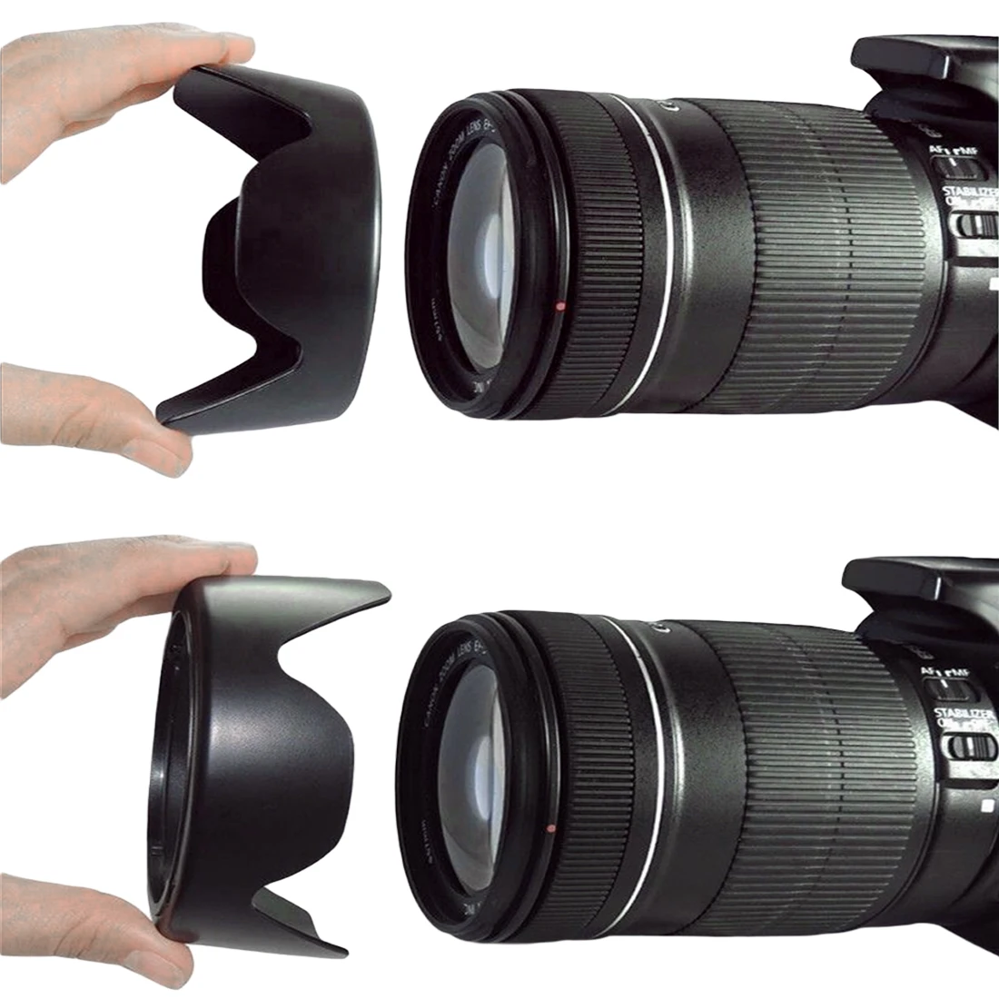 Профессиональная бленда для объектива камеры Canon с резьбой цветочный фильтр