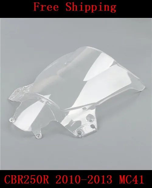 Лобовое стекло для мотоцикла Honda CBR250R 2010 2011 2012 2013 MC41 CBR250 CBR 250R с двумя пузырьками
