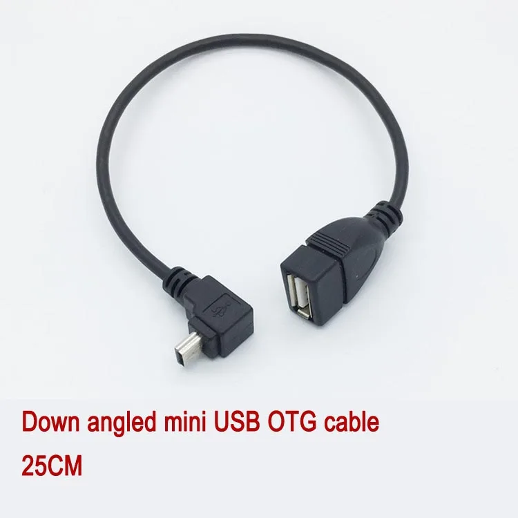 Вниз Вверх вправо влево угловой l образный мини usb otg кабель с образной вилкой|left