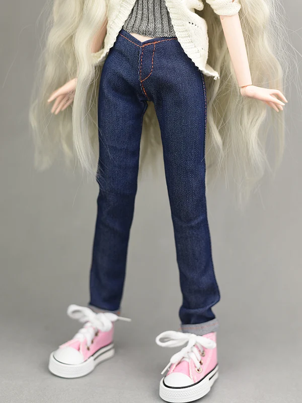 Джинсовые штаны для куклы 1/4/синие джинсовые длинные Одежда 1/4 BJD SD Xinyi 45 50 см кукла