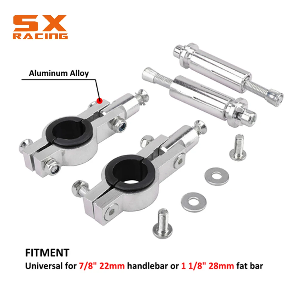 clamp 22-28 22 мм 28 мм Мотокросс на руле, перекладина для руля для YAMAHA YZ YZF WR WRF TTR 125 250 400 450 426 YZ250F WR450F - Цвет: clamp 22-28