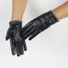 A FEITONG мужские классические черные зимние кожаные перчатки и варежки перчатки для вождения мужские военные армейские тактильные женские перчатки - Цвет: A