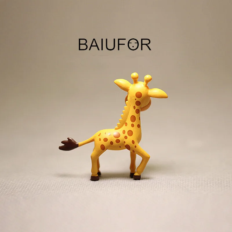 Миниатюры BAIUFOR с животными мультяшный олень жираф мини-декор для сада