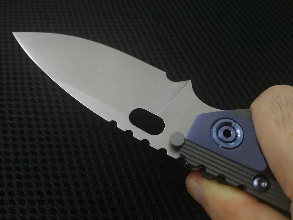 Jonnyjamie на заказ Strider SMF 3," TC4 титановая ручка CPM S35VN лезвие тактический складной боевой выживания Ножи
