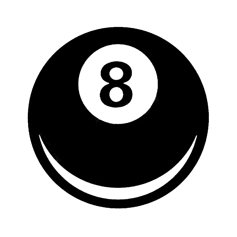 

An Interesting Magic 8 Ball Can Decorate The Car'S Shape Art Painting Car Stickers Vinyl Decor Decals