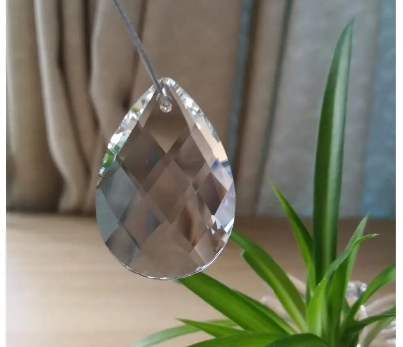 50 шт. прозрачные стеклянные бусины призмы 38 мм| |