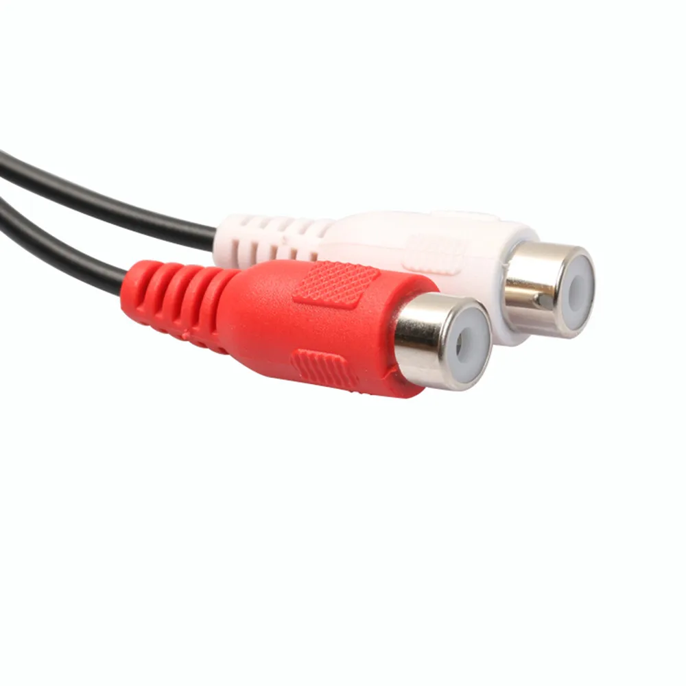 Красочные RCA Jack Femaleto 2 штекер Y сплиттер Аудио Видео AV адаптер кабель Высокое