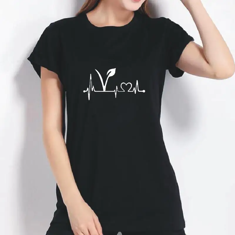 

2021 Summer New O-neck T-shirts Women Tops Fashion Harajuku Cotton Women Slogan Graphic Tee Shirt White Black Hipster Tshirt