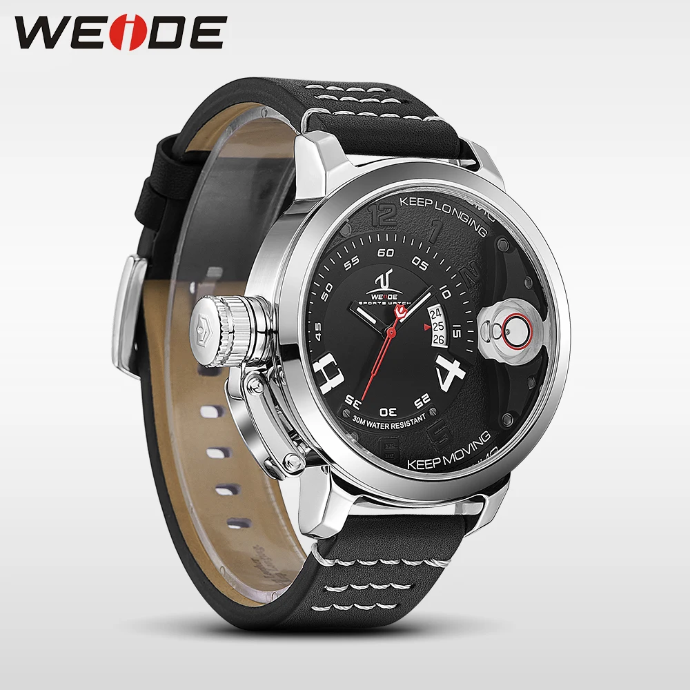 WEIDE мужские часы Лидирующий бренд роскошные Кварцевые спортивные наручные