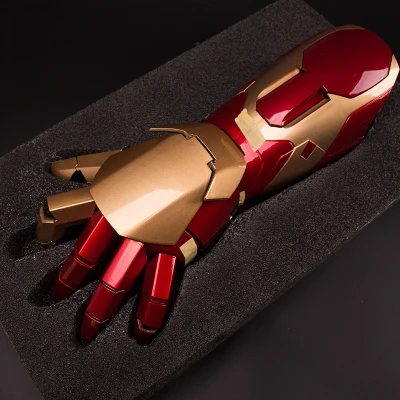 Estartek 1/1 ABS настоящий человек Косплей IRONMAN MK43 ручной шлем со светодиодный светильник для фанатов подарок на праздник - Цвет: left arm