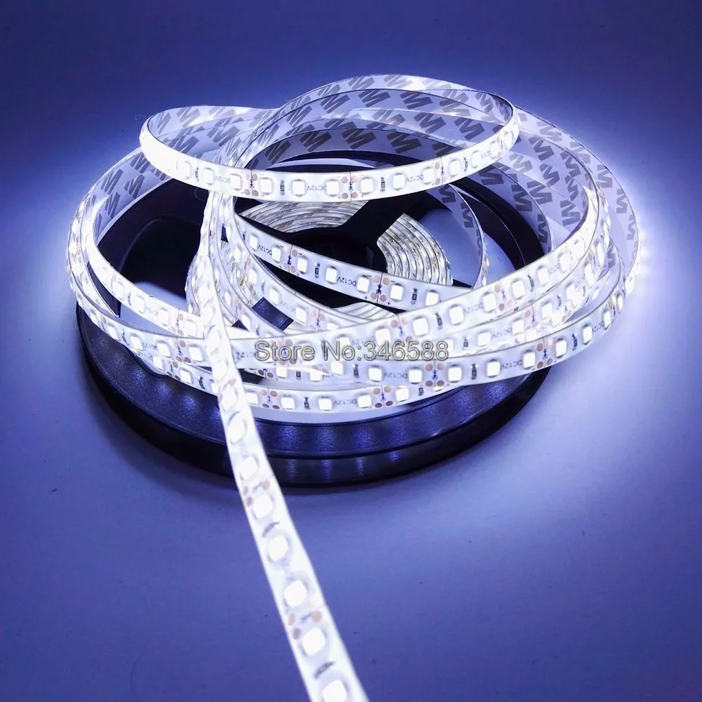 5 м 600 светодиодный 2835 SMD Светодиодная лента, 12 В гибкий светодиодный лента 120 светодиодный/М лента, белый/теплый белый/синий/зеленый/красный/фиолетовый/розовый IP20 IP65