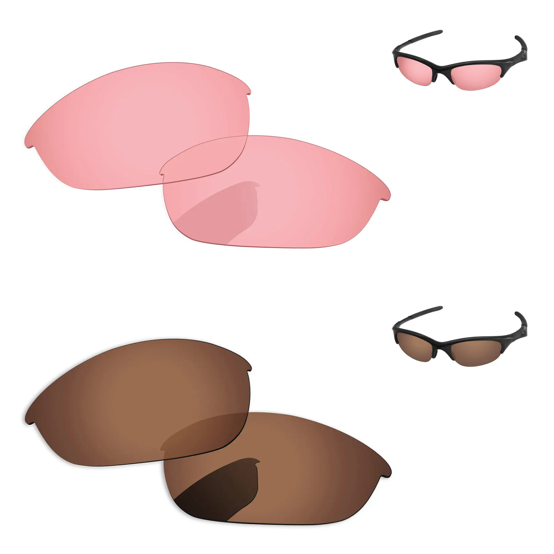 

Медные, коричневые и кристально-розовые Сменные линзы, 2 пары, для фоторамки 100%, защита от Уфа и уфв