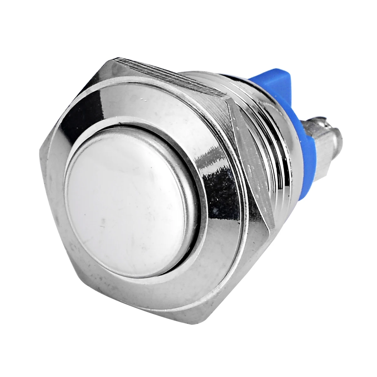 5pcs 16mm Metal Waterproof Push Button 3A/250V Momentary Horn Switch Auto Reset Silver Round Shape | Обустройство дома