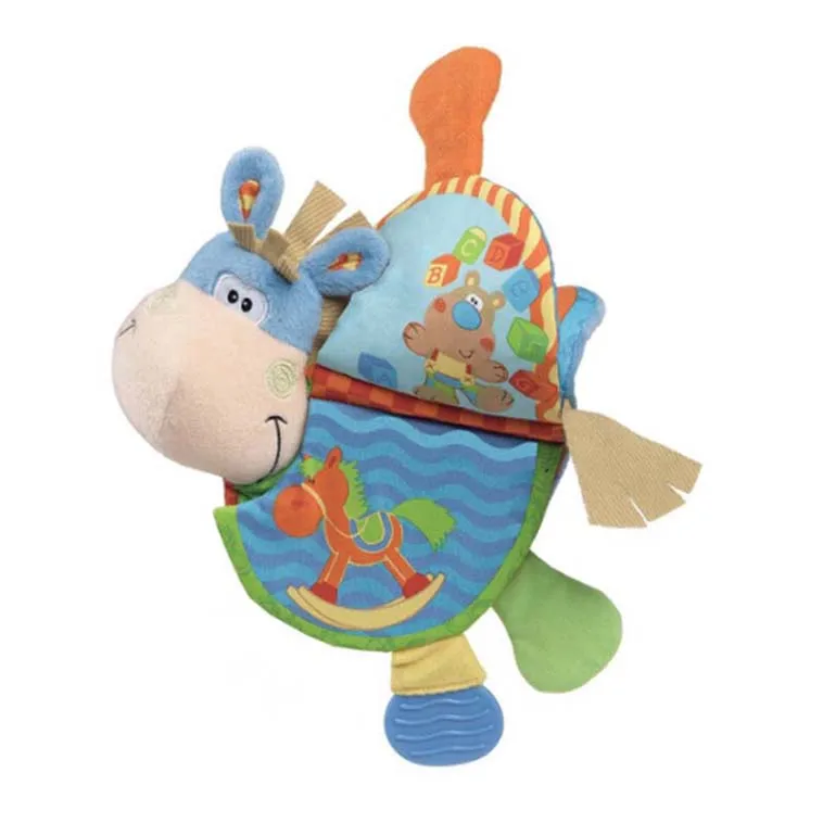 Топ погремушки для новорожденного ребенка прорезыватель игрушки милый Ослик книга из ткани о животных для малышей обучение раннее образование игрушки Рождественский подарок
