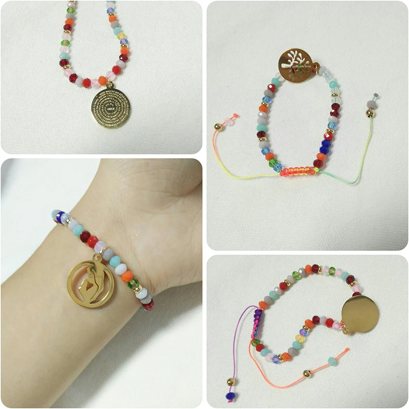 ELSEMODE Boho Библия молитва христианская ручная работа плетеная искусственная