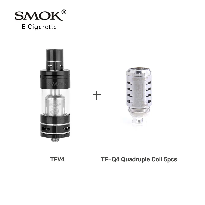Оригинал SMOK TFV4 распылитель комплект 5 мл Subohm электронная сигарета бак для Guardian