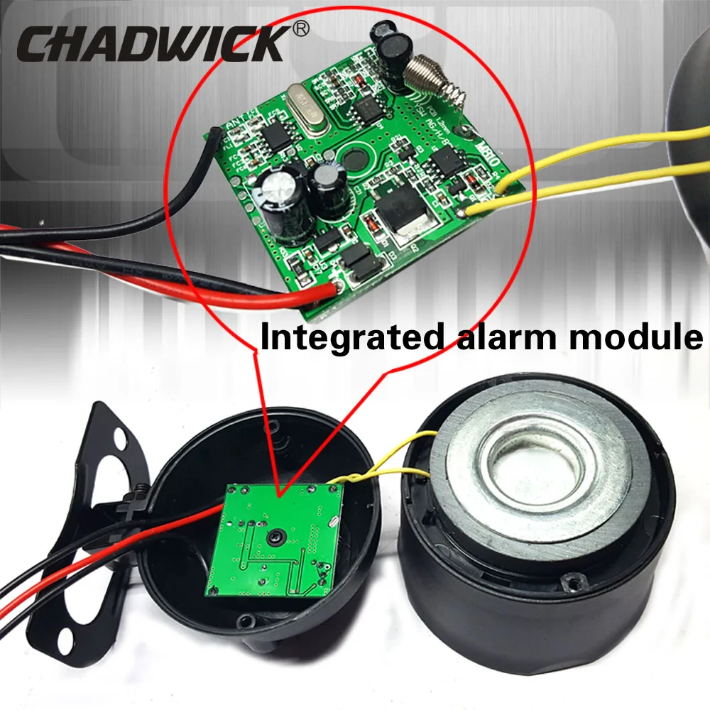 Неразрушающего установка Автомобильная сигнализация DIY Подключите аккумулятор легкий универсальный 12v Автомобильная звуковая алунд сирена Чедвик 8131