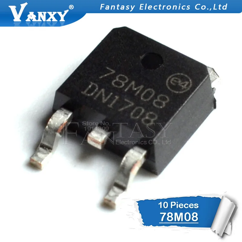 10 шт. 7808 78M08 TO252 L78M08CDT L78M08 три регулятора TO-252 SMD новое и оригинальное