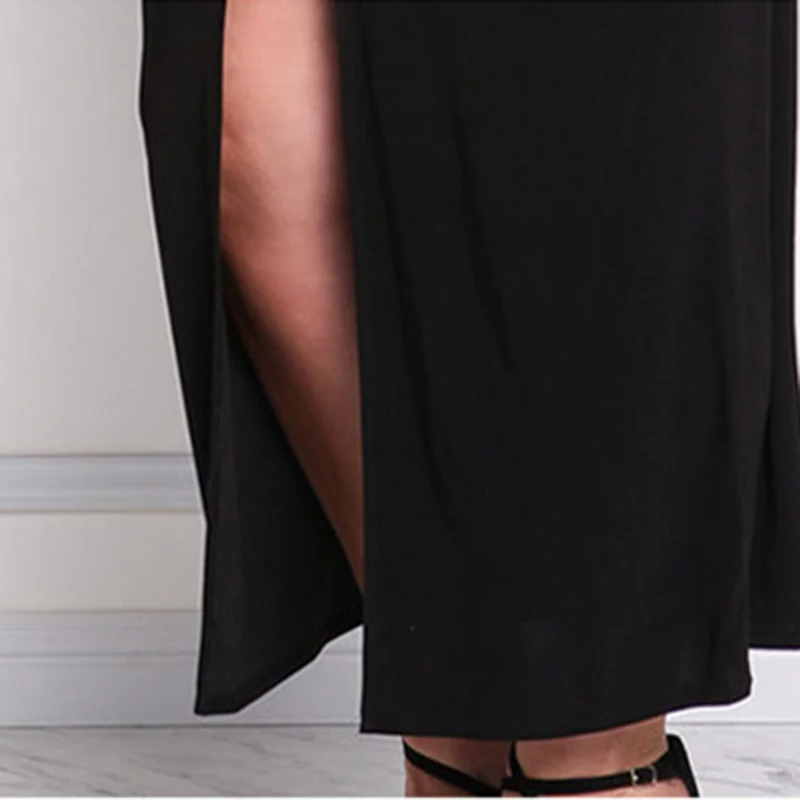 Летнее женское сексуальное однотонное платье без рукавов с v образным вырезом