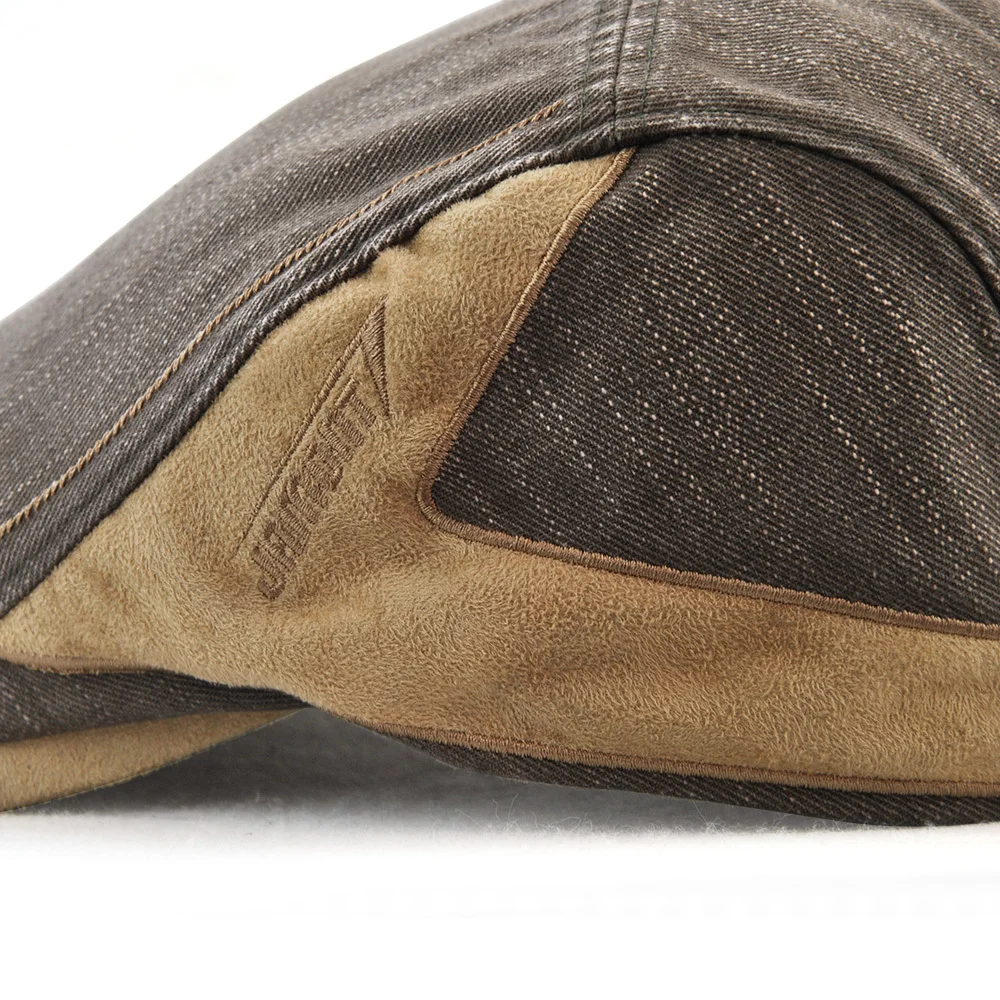 Jamont Мужская винтажная хлопковая кепка газетчика лето осень Duckbill козырек Cabbie Ivy Peaked cap для мальчика Boina Повседневная Плоский берет шляпа