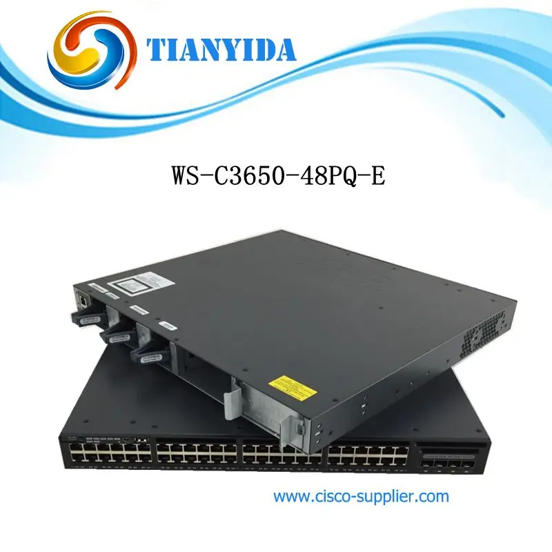 Новый WS-C3650-48PQ-E Catalyst 3650 48-портовый PoE 4x10G ip-сервис Uplink гигабитный Ethernet-коммутатор |