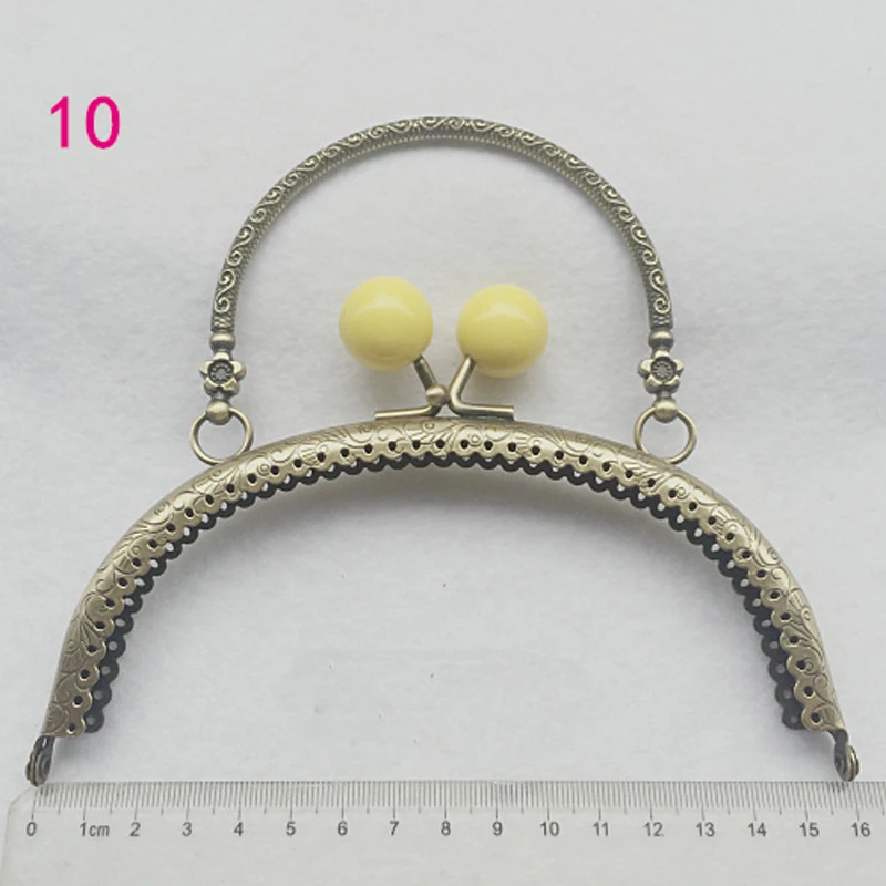 16 см женская сумка металлическая застежка с конфетным цветным шариком пряжка для