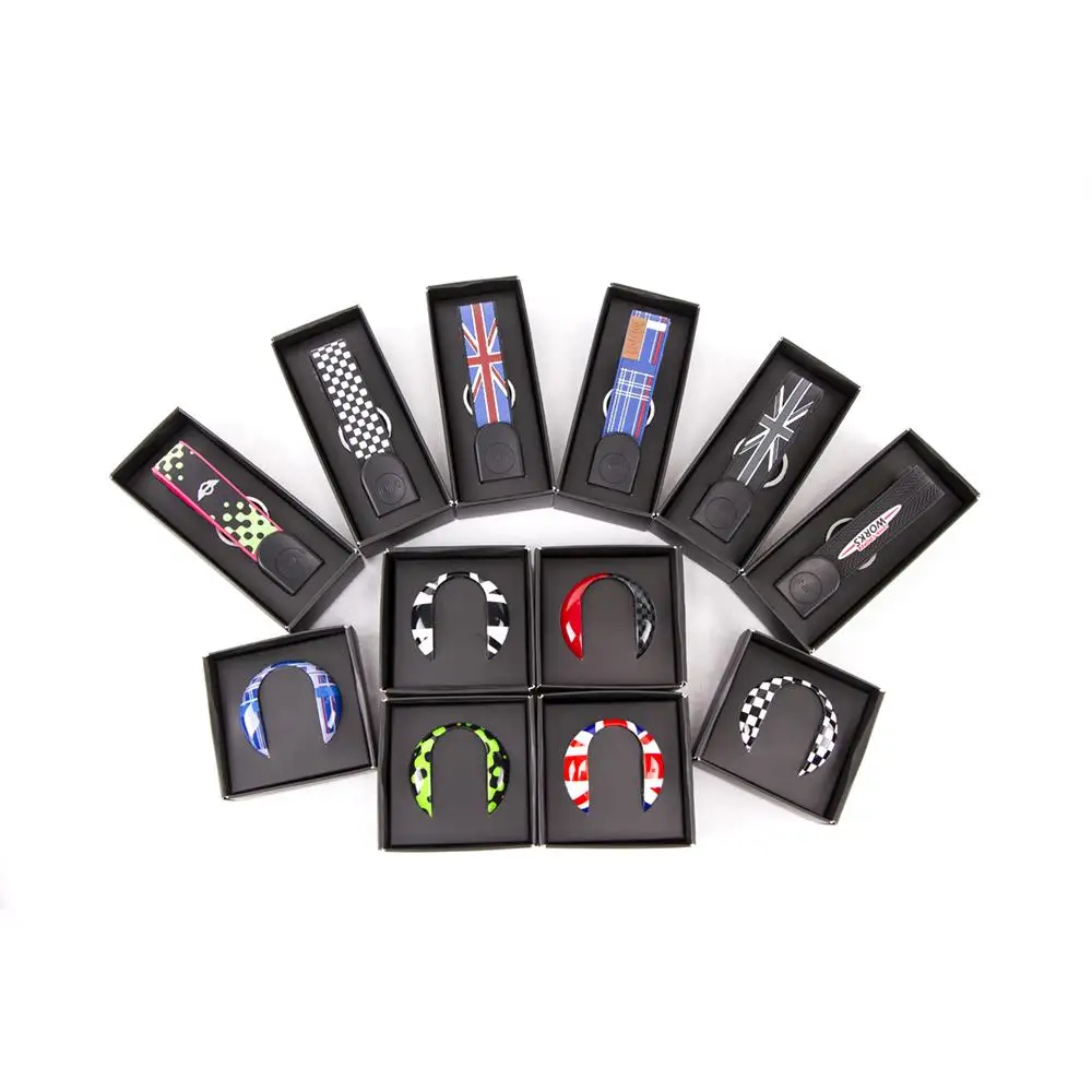 Черный чехол для ключа с зелеными точками Mini Cooper F55 F56 one Fun Smart Key|smart key case|mini cooper casekey